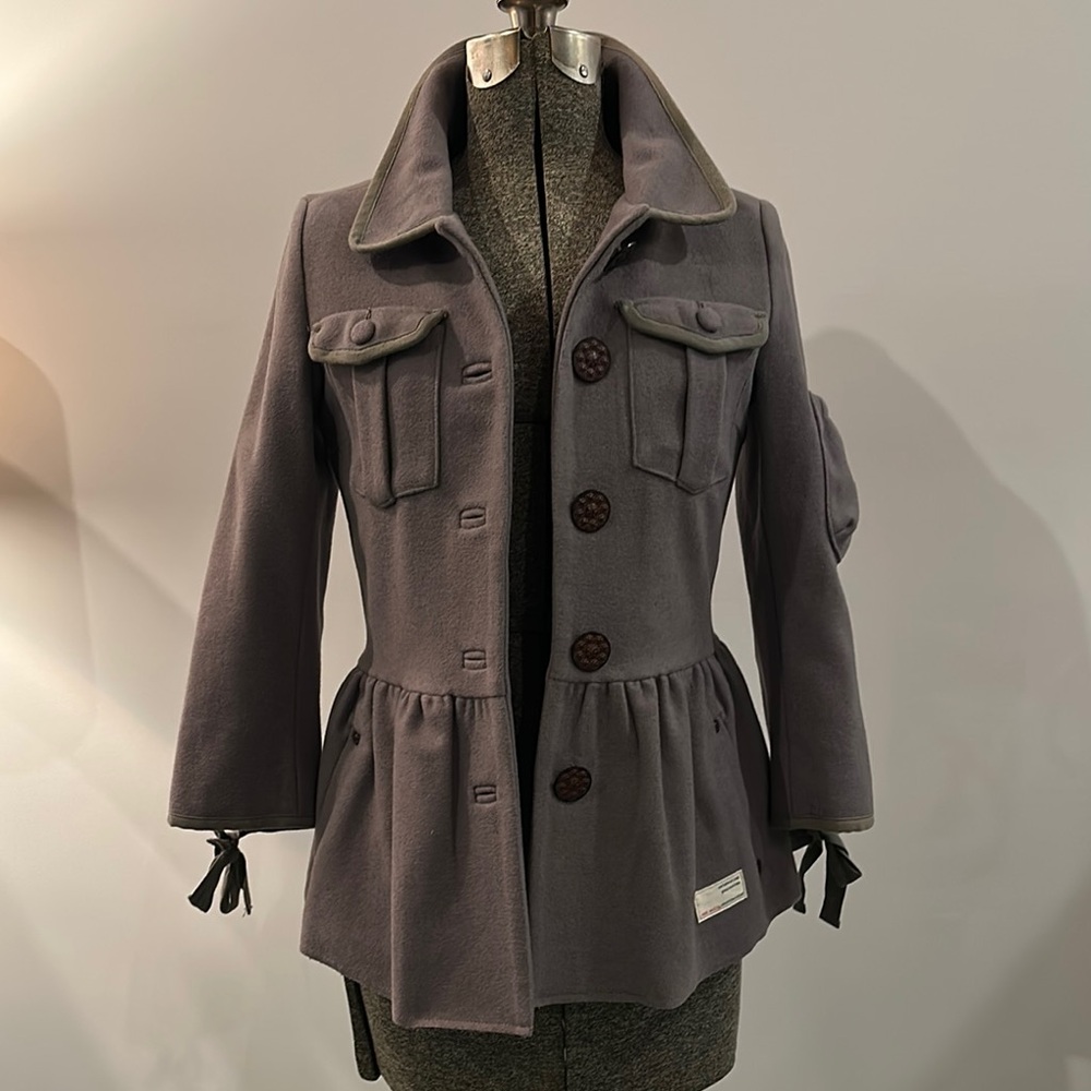 Embroidered Boho-Chic Wool Blend Jacket - Unique!! - image 2